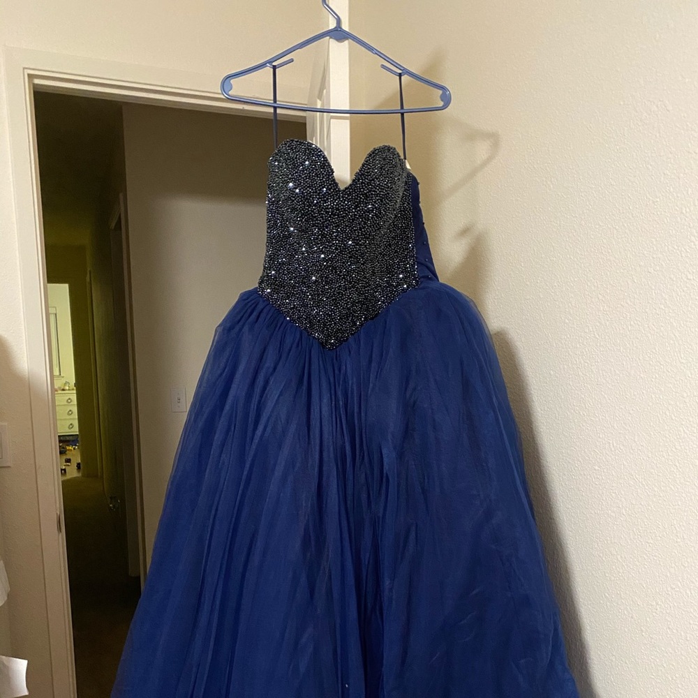 Beautiful Navy Blue Ballgown